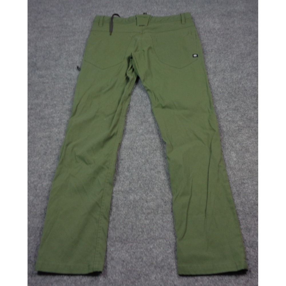 686 Everywhere Pants Men 30x30 Green Slim Fit Straight Drawstring Outdoor Travel - Picture 2 of 12